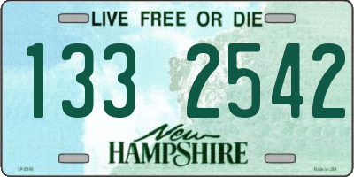 NH license plate 1332542