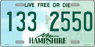 NH license plate 1332550