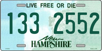 NH license plate 1332552