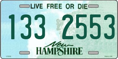 NH license plate 1332553