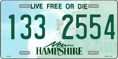 NH license plate 1332554