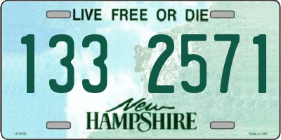 NH license plate 1332571