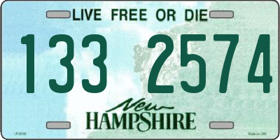 NH license plate 1332574
