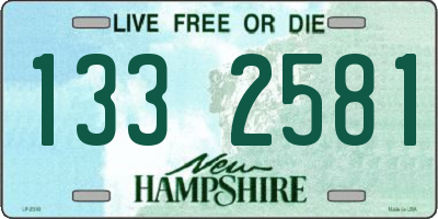 NH license plate 1332581