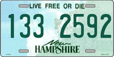 NH license plate 1332592