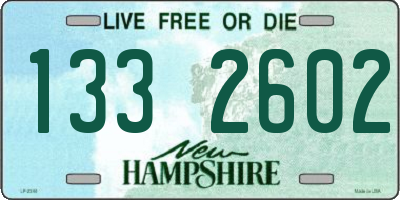 NH license plate 1332602