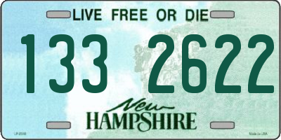 NH license plate 1332622