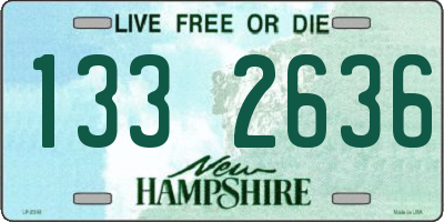 NH license plate 1332636