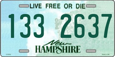 NH license plate 1332637