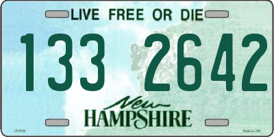 NH license plate 1332642