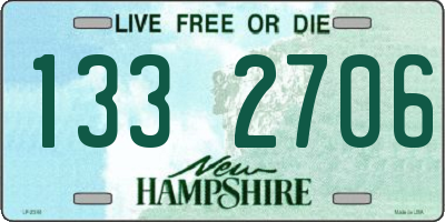 NH license plate 1332706