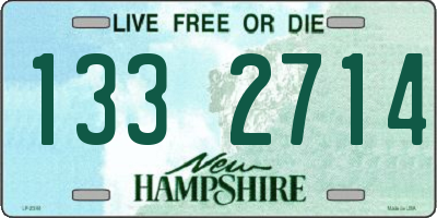 NH license plate 1332714