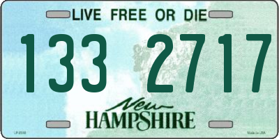 NH license plate 1332717