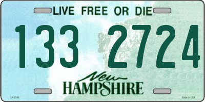 NH license plate 1332724