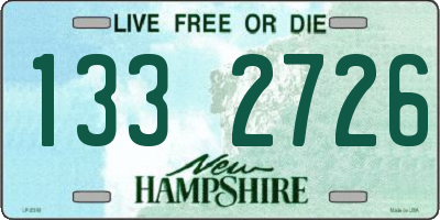 NH license plate 1332726