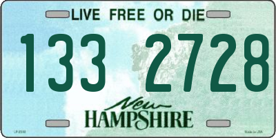 NH license plate 1332728