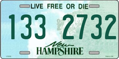 NH license plate 1332732