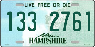 NH license plate 1332761
