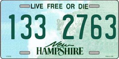 NH license plate 1332763