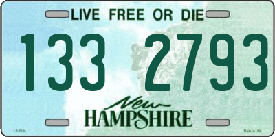 NH license plate 1332793