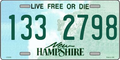 NH license plate 1332798