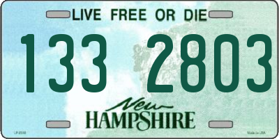 NH license plate 1332803