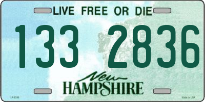 NH license plate 1332836