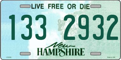 NH license plate 1332932