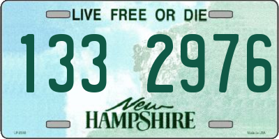 NH license plate 1332976