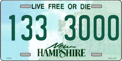 NH license plate 1333000