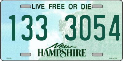 NH license plate 1333054