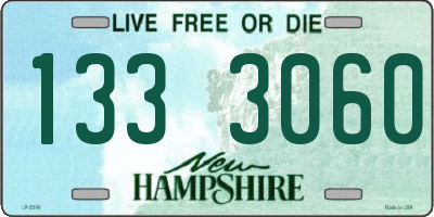 NH license plate 1333060