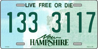 NH license plate 1333117