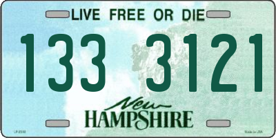 NH license plate 1333121