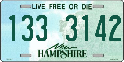 NH license plate 1333142