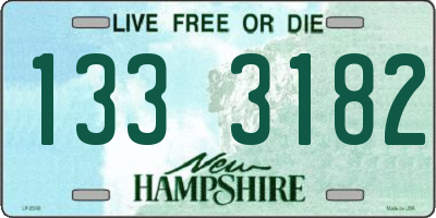NH license plate 1333182