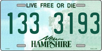 NH license plate 1333193