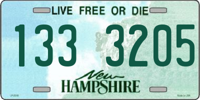NH license plate 1333205