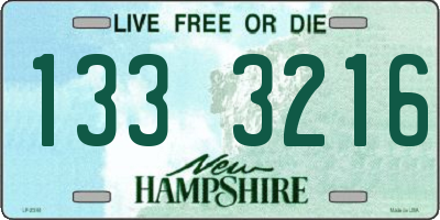 NH license plate 1333216