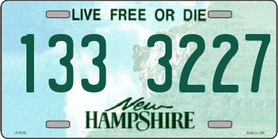 NH license plate 1333227