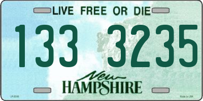 NH license plate 1333235