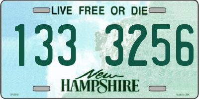 NH license plate 1333256