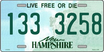 NH license plate 1333258