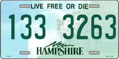 NH license plate 1333263
