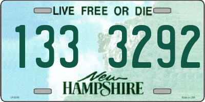 NH license plate 1333292