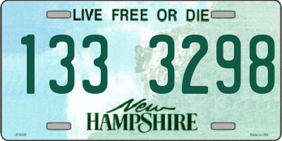 NH license plate 1333298