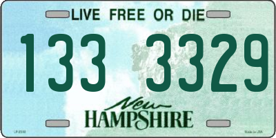 NH license plate 1333329
