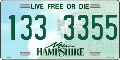 NH license plate 1333355