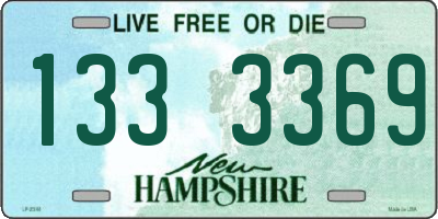 NH license plate 1333369