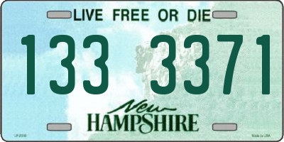 NH license plate 1333371